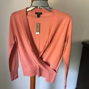 Jcrew merino wool wrap sweater XS NWT